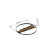 Pikara 40.5cm Integrated LED Semi Flush Ceiling Light Wood Look LED 3000K-11