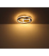 Pikara 34.5cm Integrated LED Semi Flush Ceiling Light Wood Look 3x LED 3000K-5