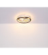 Pikara 34.5cm Integrated LED Semi Flush Ceiling Light Wood Look 3x LED 3000K-6