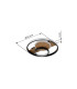 Pikara 34.5cm Integrated LED Semi Flush Ceiling Light Wood Look 3x LED 3000K-10