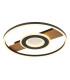 Pikara 40.5cm Integrated LED Semi Flush Ceiling Light Wood Look 2x LED 3000K-1