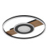 Pikara 40.5cm Integrated LED Semi Flush Ceiling Light Wood Look 2x LED 3000K-2