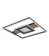 Pikara 38x38cm Integrated LED Semi Flush Ceiling Light Wood Look 2x LED 3000K-2