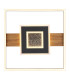 Pikara 38x38cm Integrated LED Semi Flush Ceiling Light Wood Look 2x LED 3000K-4