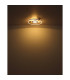 Pikara 38x38cm Integrated LED Semi Flush Ceiling Light Wood Look 2x LED 3000K-5