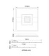 Pikara 38x38cm Integrated LED Semi Flush Ceiling Light Wood Look 2x LED 3000K-9