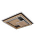 Lagerta Integrated LED Semi Flush Ceiling Light Matt Black LED 3000K-2