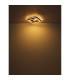 Lagerta Integrated LED Semi Flush Ceiling Light Matt Black LED 3000K-7