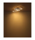 Sapena 53x37cm Integrated LED Semi Flush Ceiling Light Matt Black 2x LED 3000K-8