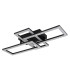 Sapena 61x34cm Integrated LED Semi Flush Ceiling Light Matt Black 3x LED 3000K-2
