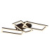 Sapena 61x34cm Integrated LED Semi Flush Ceiling Light Matt Black 3x LED 3000K-7