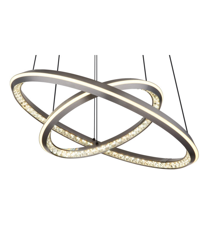 Alaina Pendant Ceiling Light Grey Matt 2x LED Dimmable 2700-6000K-3