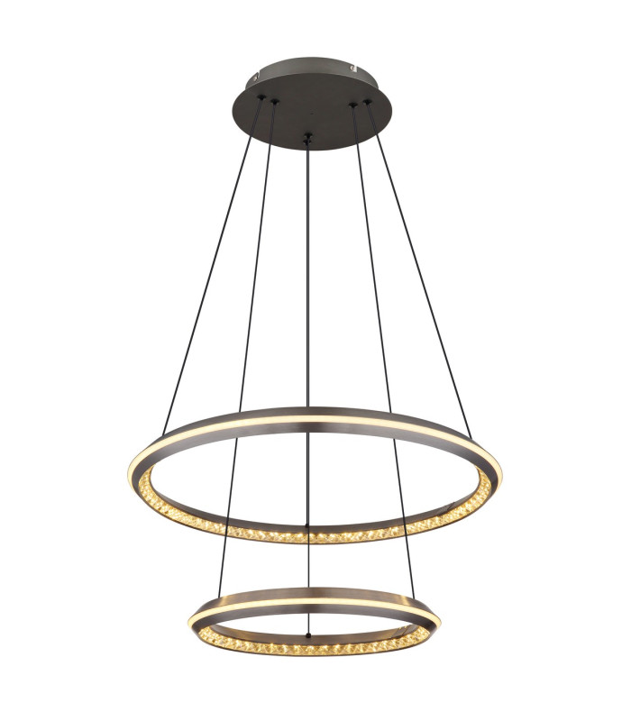 Alaina Pendant Ceiling Light Grey Matt 2x LED Dimmable 2700-6000K-4