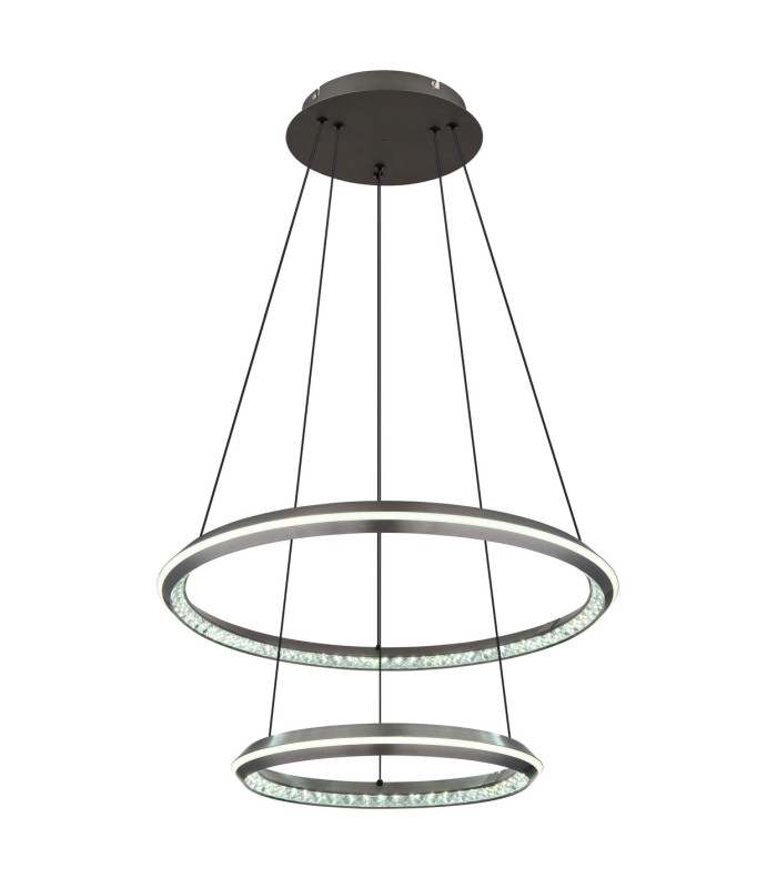 Alaina Pendant Ceiling Light Grey Matt 2x LED Dimmable 2700-6000K-5