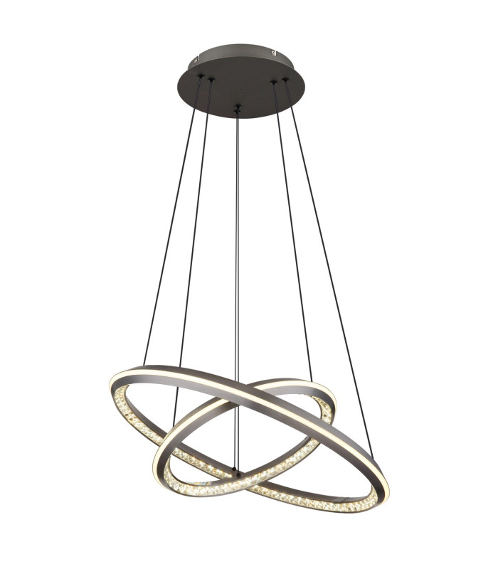 Alaina Pendant Ceiling Light Grey Matt 2x LED Dimmable 2700-6000K-6