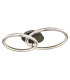 Alaina Twin Ring Integrated LED Semi Flush Ceiling Light Grey Matt 2x LED Dimmable 2700-6000K-1