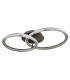 Alaina Twin Ring Integrated LED Semi Flush Ceiling Light Grey Matt 2x LED Dimmable 2700-6000K-2