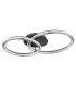 Alaina Twin Ring Integrated LED Semi Flush Ceiling Light Grey Matt 2x LED Dimmable 2700-6000K-5