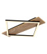 Beatrix I Integrated LED Semi Flush Ceiling Light Brown Rectangular Square 1x LED 3000K-1