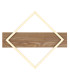 Beatrix I Integrated LED Semi Flush Ceiling Light Brown Rectangular Square 1x LED 3000K-4