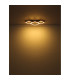 Beatrix I Integrated LED Semi Flush Ceiling Light Brown Rectangular Square 1x LED 3000K-5