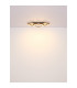 Beatrix I Integrated LED Semi Flush Ceiling Light Brown Rectangular Square 1x LED 3000K-6