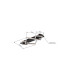 Beatrix I Integrated LED Semi Flush Ceiling Light Matt Black Rectangular 3 Square 3x LED 3000K-10