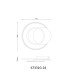 Julio Integrated LED Semi Flush Ceiling Light Grey Matt 3x LED 3000K-8