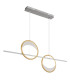 Umbra Bar Pendant Ceiling Light Silver Colored 2x LED Dimmable 2700-6500K Remote Control Timer-1