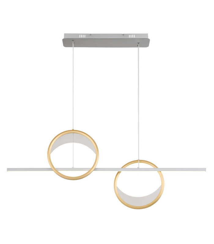 Umbra Bar Pendant Ceiling Light Silver Colored 2x LED Dimmable 2700-6500K Remote Control Timer-3