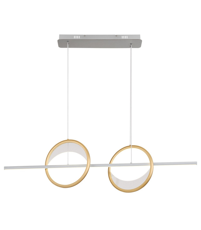 Umbra Bar Pendant Ceiling Light Silver Colored 2x LED Dimmable 2700-6500K Remote Control Timer-9