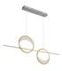 Umbra Bar Pendant Ceiling Light Silver Colored 2x LED Dimmable 2700-6500K Remote Control Timer-12