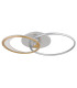 Umbra 81x51cm Integrated LED Semi Flush Ceiling Light Silver Colored 2x LED Dimmable 2700-6500K Remote Control Timer-2