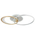 Umbra 81x51cm Integrated LED Semi Flush Ceiling Light Silver Colored 2x LED Dimmable 2700-6500K Remote Control Timer-6
