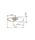 Umbra 81x51cm Integrated LED Semi Flush Ceiling Light Silver Colored 2x LED Dimmable 2700-6500K Remote Control Timer-12