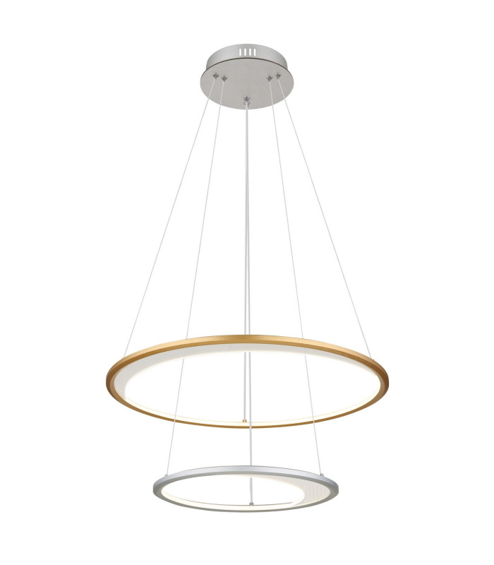 Umbra Pendant Ceiling Light Silver Colored 2x LED Dimmable 2700-6500K Remote Control Timer-1