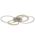 Umbra 110x72cm Integrated LED Semi Flush Ceiling Light Silver Colored 4x LED Dimmable 2700-6500K Remote Control Timer-2