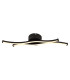 Boyd 47cm Integrated LED Semi Flush Ceiling Light Matt Black 2x LED 3000K-3