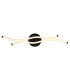 Boyd 47cm Integrated LED Semi Flush Ceiling Light Matt Black 2x LED 3000K-4