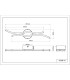 Boyd 47cm Integrated LED Semi Flush Ceiling Light Matt Black 2x LED 3000K-6