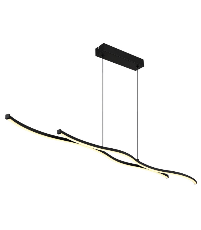 Boyd 110cm Pendant Ceiling Light Matt Black 2x LED 3000K-1