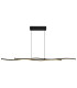 Boyd 110cm Pendant Ceiling Light Matt Black 2x LED 3000K-3