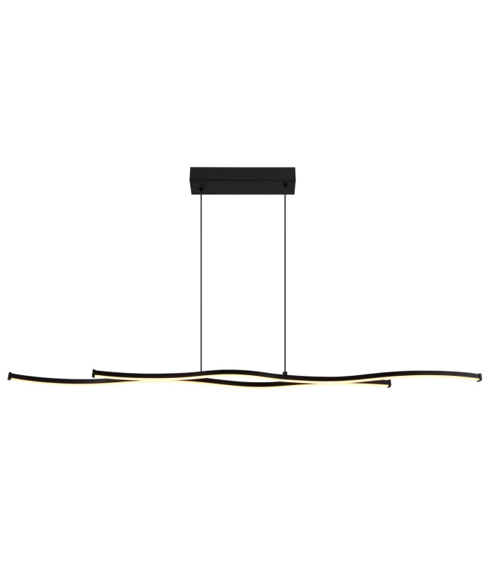 Boyd 110cm Pendant Ceiling Light Matt Black 2x LED 3000K-3