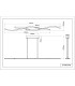 Boyd 110cm Pendant Ceiling Light Matt Black 2x LED 3000K-6