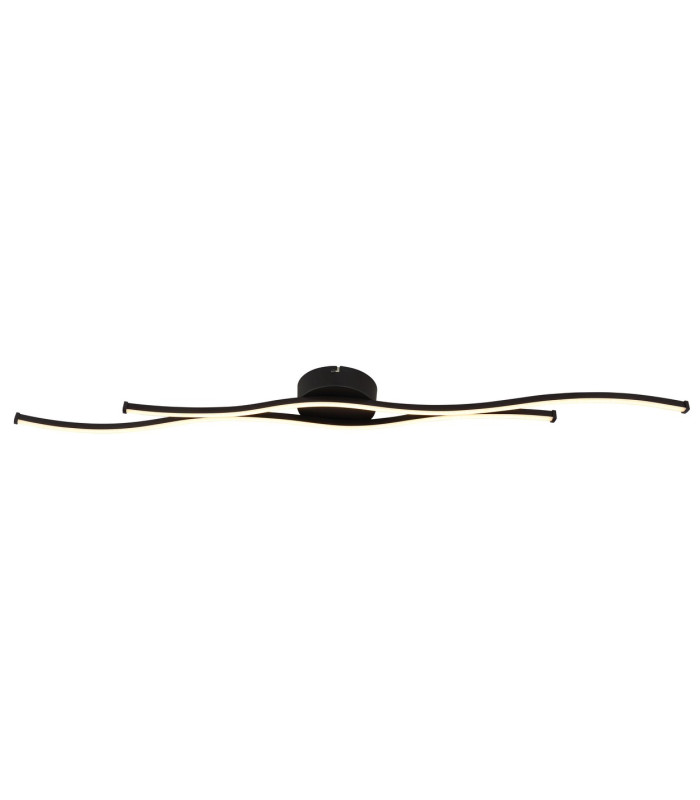 Boyd 110cm Integrated LED Semi Flush Ceiling Light Matt Black 2x LED 3000K-3