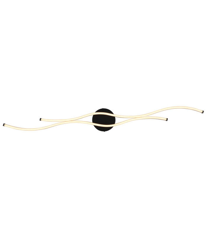 Boyd 110cm Integrated LED Semi Flush Ceiling Light Matt Black 2x LED 3000K-4