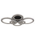 Kora Integrated LED Semi Flush Ceiling Light Matt Black 6x LED Dimmable 2700-6000K Remote Control-2