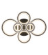 Kora Integrated LED Semi Flush Ceiling Light Matt Black 6x LED Dimmable 2700-6000K Remote Control-3