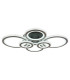Kora Integrated LED Semi Flush Ceiling Light Matt Black 6x LED Dimmable 2700-6000K Remote Control-6