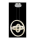 Neil Pendant Ceiling Light Chrome K5 Crystals 3x LED Dimmable 2700-6000K-5